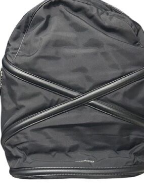 Alexander McQueen Harness Backpack – Black Nylon & Leather Trim Made in Italy